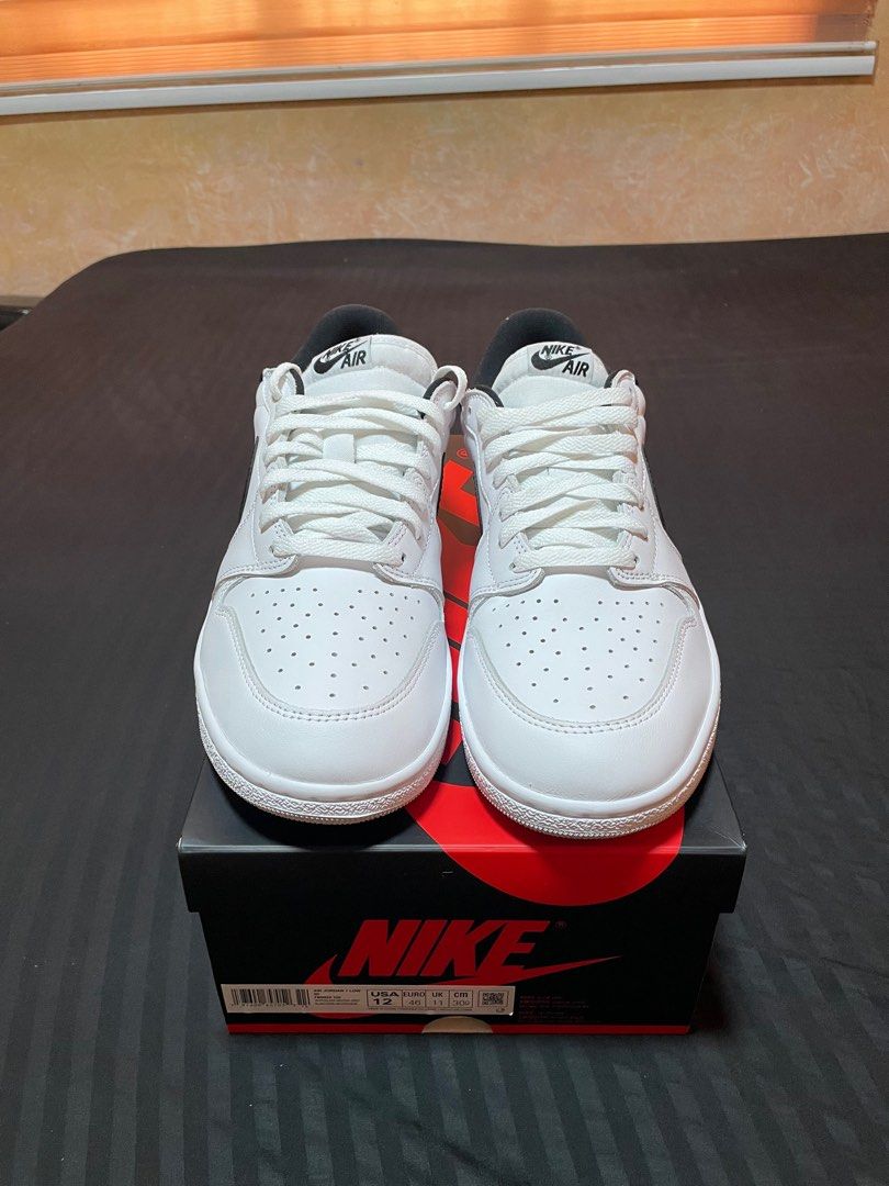 Jordan 1 Low 85 / Size 12 (Category: Sneakers) located in Pasig City. Submitted by mikosato (Listing ID 1395568515, Image 3). Description: For sale Jordan 1 Low 85 White/ Metallic black Size 12 US mens Brand new and Legit 💯 Detailed pics posted Pasig area plus ship 4,500 negotiable Thanks.