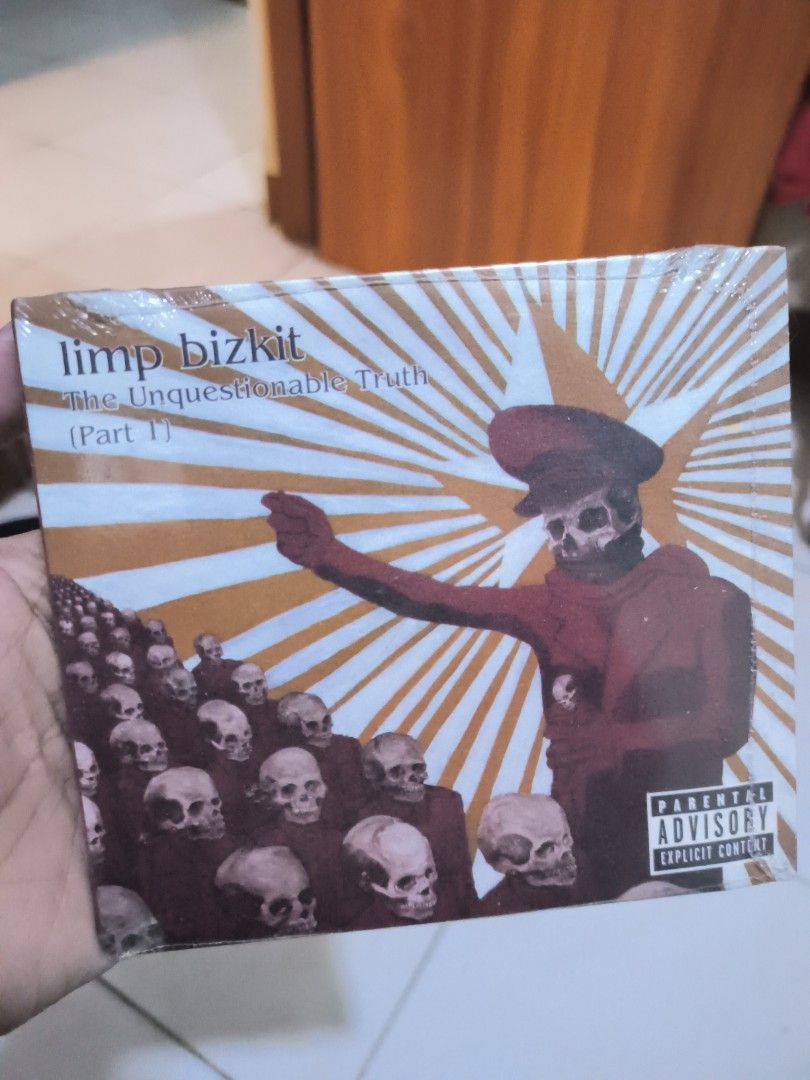 Limp Bizkit - The Unquestionable Truth (Part 1) cd (Category: CDs & DVDs) located in Manila. Submitted by glanidajamil (Listing ID 1395644647, Image 1). Description: - Sealed CD of Limp Bizkit's 'The Unquestionable Truth (Part 1)' - Features album artwork with skull imagery. - Includes Parental Advisory Explicit Content sticker. - A great addition for any Limp Bizkit collector..