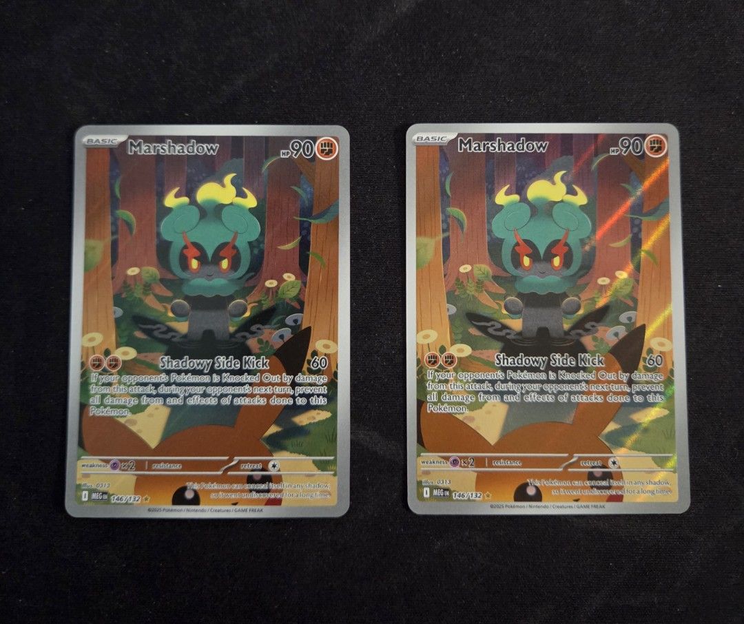 Mega Evolution - Marshadow IR (Category: Raw Cards) located in Singapore. Submitted by casual_collectorz (Listing ID 1395650595, Image 1). Description: Marshadow IR x2 130 each, 250 for both pm for more details.