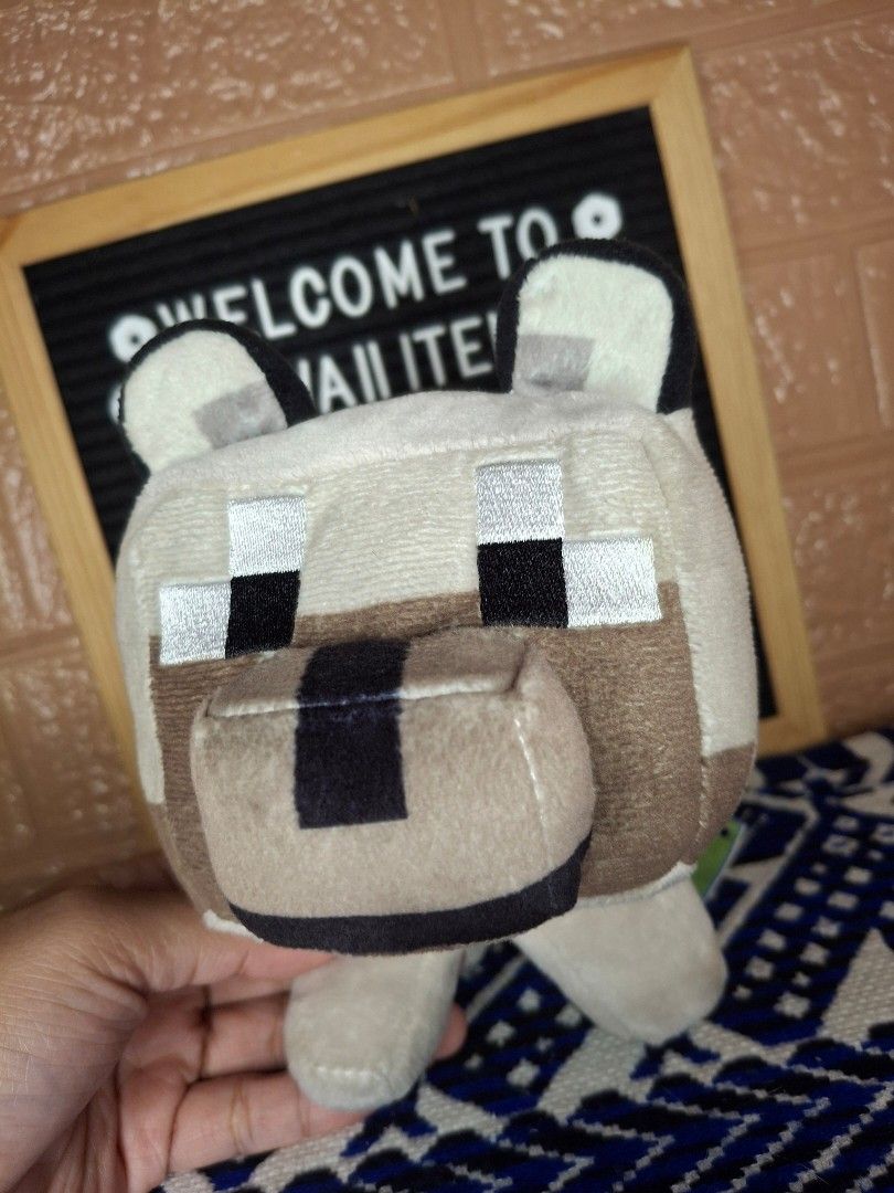 Minecraft Baby Wolf Plush Toy (Category: Plushies & Soft Toys) located in Bulacan. Submitted by kawaii_items_stuffed_toys (Listing ID 1395602866, Image 3). Description: Brand new with paper tag From japan box Minecraft @2021 Mojang AB. Baby Wolf Height 7inches/18cm Lenght 5½inches/14cm Width 8inches/20cm Just message me if you ever want to see more pictures of the item, I'm more than glad to assist you. 📌Location: San Jose Del Monte Bulacan, Phi