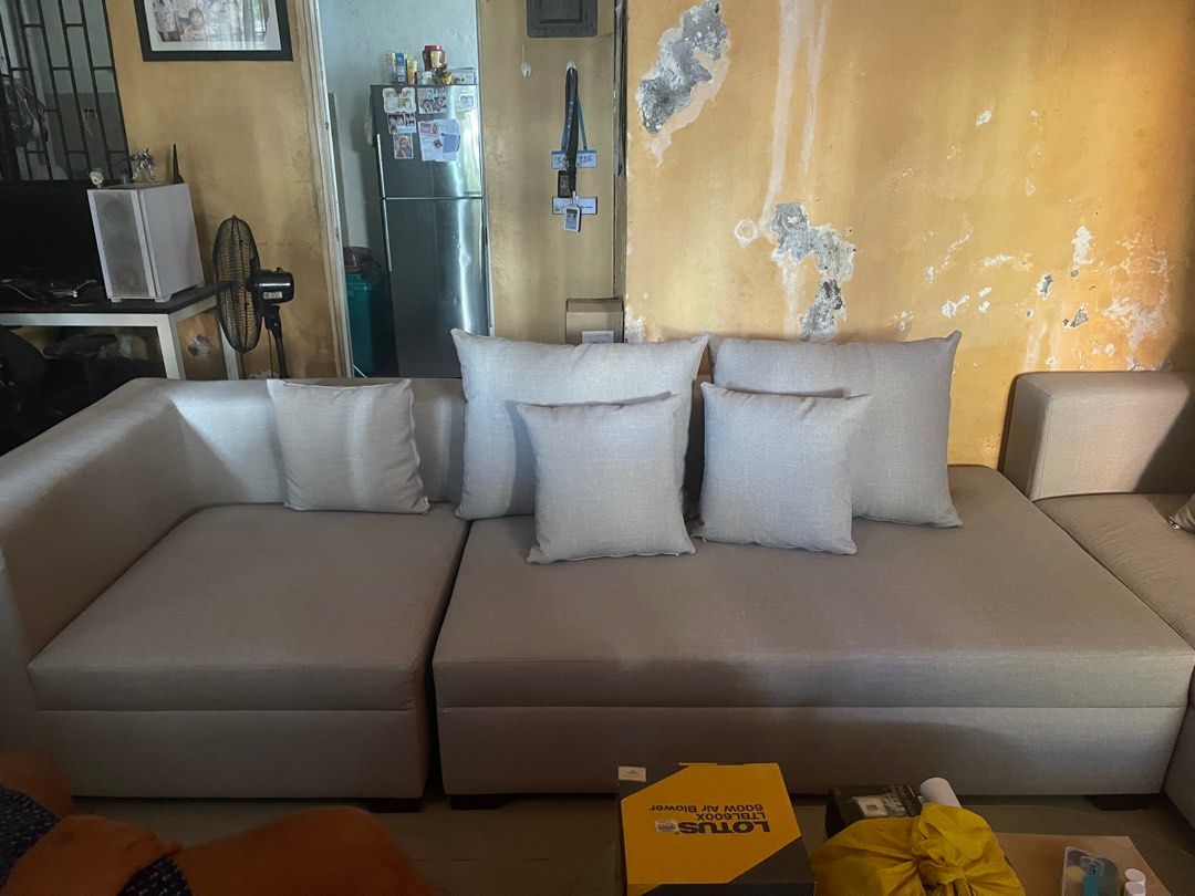 Our Home Braden Sofa (Category: Sofas) located in Cavite. Submitted by lalavs08 (Listing ID 1395617491, Image 2). Description: Braden Sofa bought from Our Home Almost New Original price is 69k For Sale for only 45k Pick up only Dasmarinas Cavite Still under warranty .