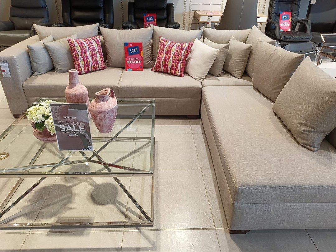 Our Home Braden Sofa (Category: Sofas) located in Cavite. Submitted by lalavs08 (Listing ID 1395617491, Image 1). Description: Braden Sofa bought from Our Home Almost New Original price is 69k For Sale for only 45k Pick up only Dasmarinas Cavite Still under warranty .