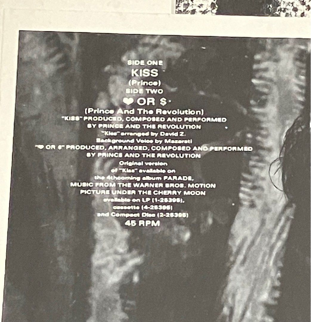 PRINCE Kiss 12” Vinyl EP (Category: Vinyls) located in Paranaque City. Submitted by d33t00 (Listing ID 1395651225, Image 3). Description: PRINCE Kiss 12” Vinyl EP Tracklist: A Kiss (Extended Version) B Love Or Money (Extended Version) US pressing, 1986 Outer sleeve and Vinyl in Excellent condition Preferred meet up at Eastwood, QC Item can also be shipped at buyer’s account. Payment through bank transfer or Gcash Thank you for looking and stay sa