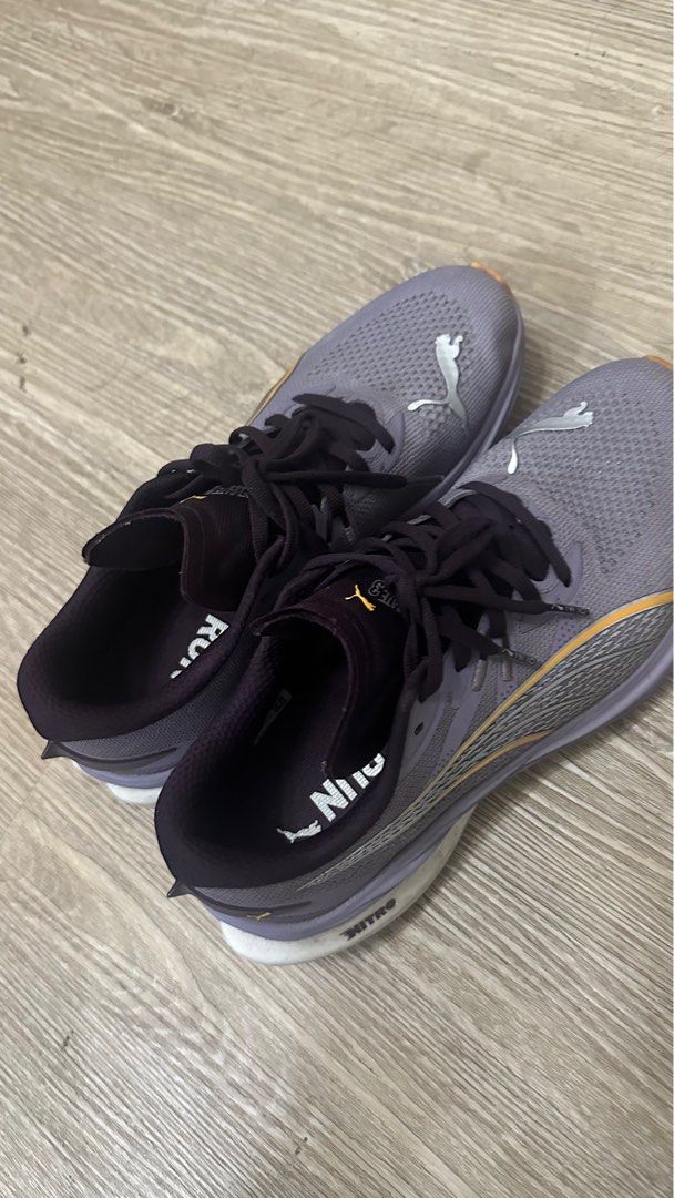 Puma Deviate Nitro 3 (Japan Colorway) (Category: Sneakers) located in Manila. Submitted by rjitemsforsale (Listing ID 1395645944, Image 2). Description: Puma Deviate Nitro 3 - Color: purple and orange - Breathable upper - NITRO and PWRPLATE sole markings - used for 198km - japan colorway wala ako nakita kapareho dito Rfs: locked in contract with a different shoe brand.