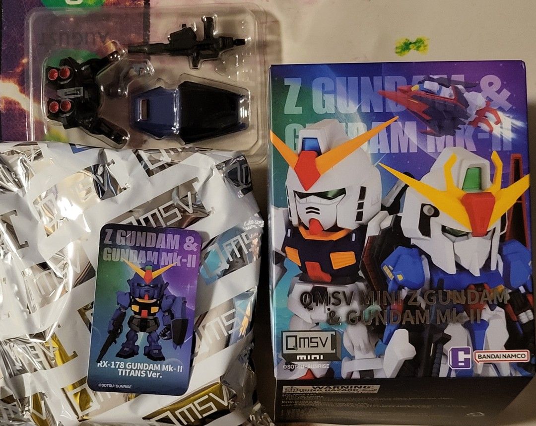 バンダイQMSV mini Zガンダム & ガンダムMk-II 万代 QMSV mini Zガンダム & ガンダムMk-II QMSV MINI Z