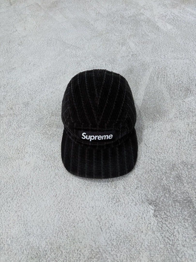ほぼ新品 Supreme Corduroy Camp Cap ブラック 25ss Size【フリー】 SUPREME シュプリーム 25SS Corduroy Camp Cap