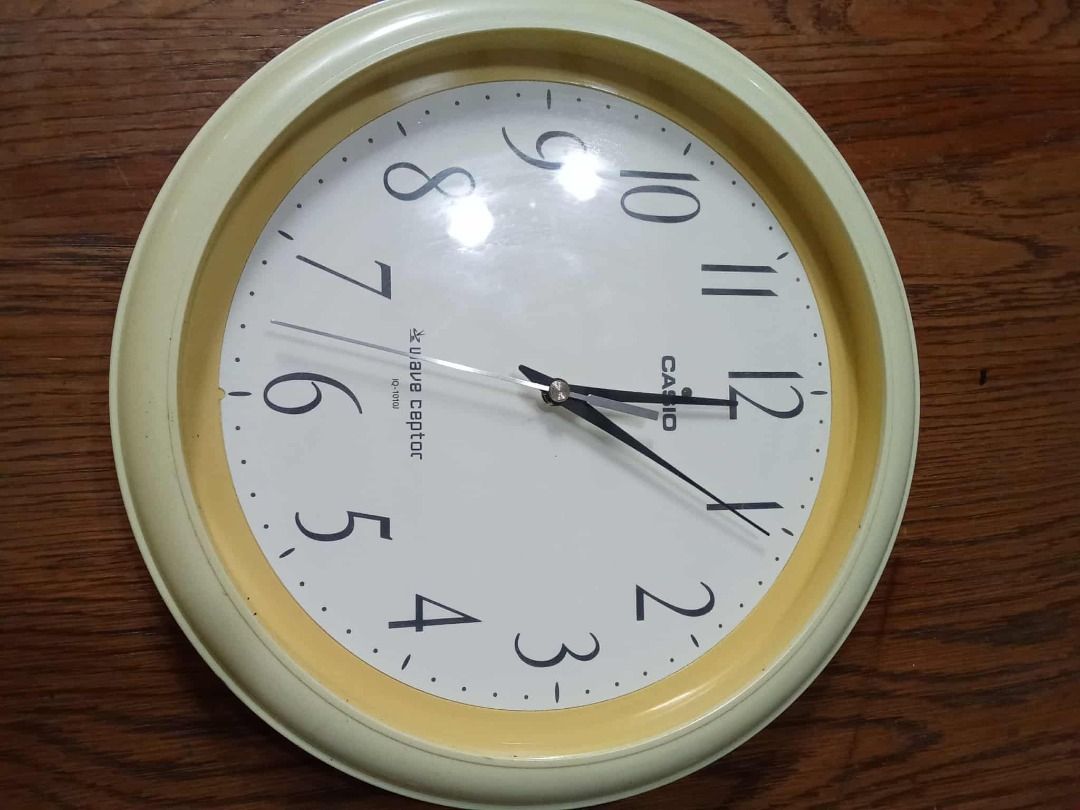 Vintage Casio wall clock 26cm diameter good working condition PHP1,200 (Category: Clocks) located in Taytay. Submitted by fastdragon-e045 (Listing ID 1395556467, Image 3). Description: Vintage Casio wall clock 26cm diameter good working condition PHP1,200.