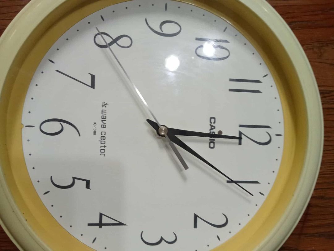 Vintage Casio wall clock 26cm diameter good working condition PHP1,200 (Category: Clocks) located in Taytay. Submitted by fastdragon-e045 (Listing ID 1395556467, Image 1). Description: Vintage Casio wall clock 26cm diameter good working condition PHP1,200.