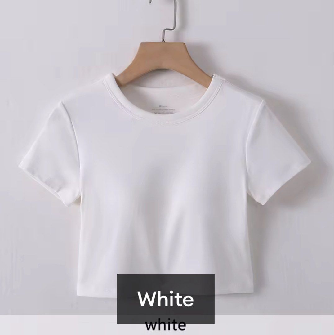 White Crop Top (Category: Others Tops) located in Taguig. Submitted by thriftieth (Listing ID 1395714600, Image 1). Description: ☘️LORIOT Bra T-Shirts For Women ☘️crop top ☘️smooth, lightweight material ☘️perfect with high-waisted bottoms.