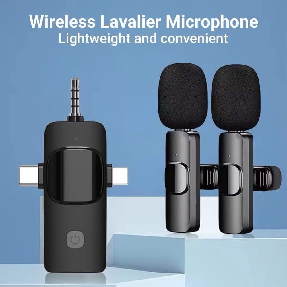 Wireless Lavalier Microphone 3-in-1 for iOS/Type-C/3.5mm (Category: Microphones) located in Manila. Submitted by iliasjen3082126 (Listing ID 1395587736, Image 1). Description: 🌟Single MIC-450 Dual MIC-550 K15 Professional 3 in 1（IOS+Type C+3.5MM）Wireless Lavalier Microphone Noise Cancelling 3.5MM Mini Lavalier Microphone for IPhone/Android Phone/Camera/Laptop Video radio Live Recording🔥🔥🔥 .