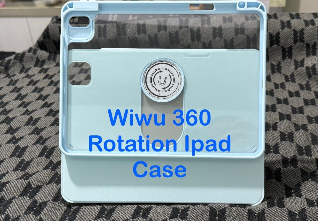 Wiwu 360 Degrees Rotation Ipad Air Case (Category: Cases & Sleeves) located in Manila. Submitted by perfect_adobo (Listing ID 1395562022, Image 3). Description: Features: 1. 360 degree free rotation 2. With adjustable magnetic sticker 3. Full protection TPU frame 4. 2 in 1 model, the case can be used separately 5. Hidden pen slot 6. Multiple angles stand 7. Anti-oil & easy cleaning 8. Stable & easy to remove 9. Full cover 10. Can be lifted or rot