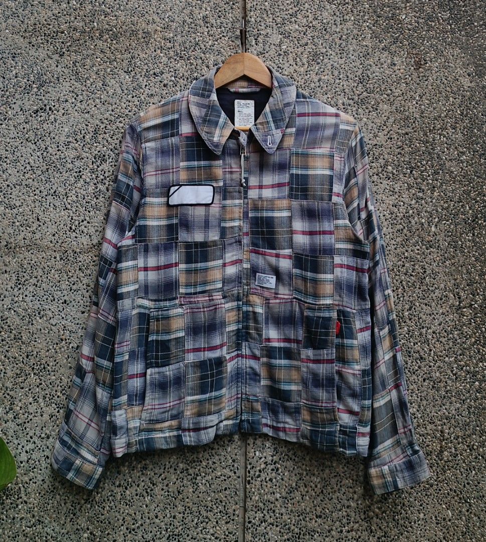 WTAPS 07SS GREASE PATCHWORK JACKET (Category: Activewear) located in Davao. Submitted by st333tcartel (Listing ID 1395653752, Image 1). Description: Fits M-L Length 25.5 Width 20.