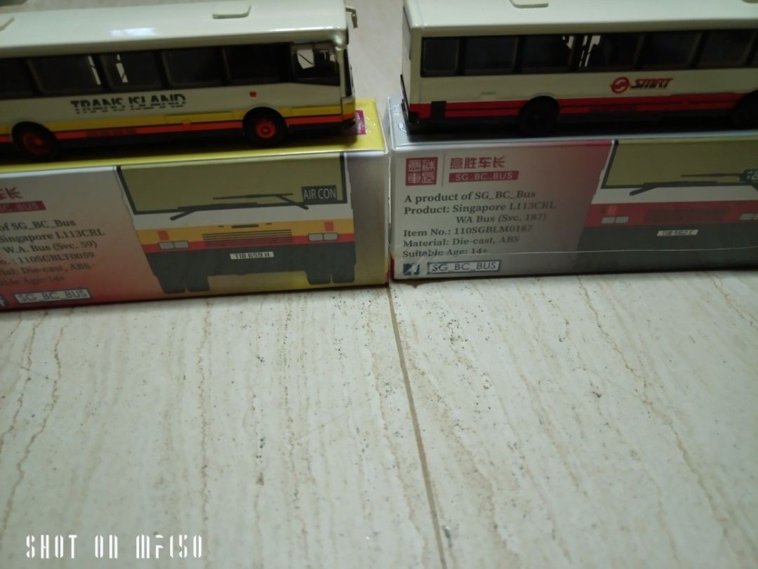 1:110 Trans Island SMRT L113CRLWA Bus Bundle Set, Hobbies & Toys, Toys ...