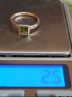 14K方形綠色寶石戒指64214074830338110