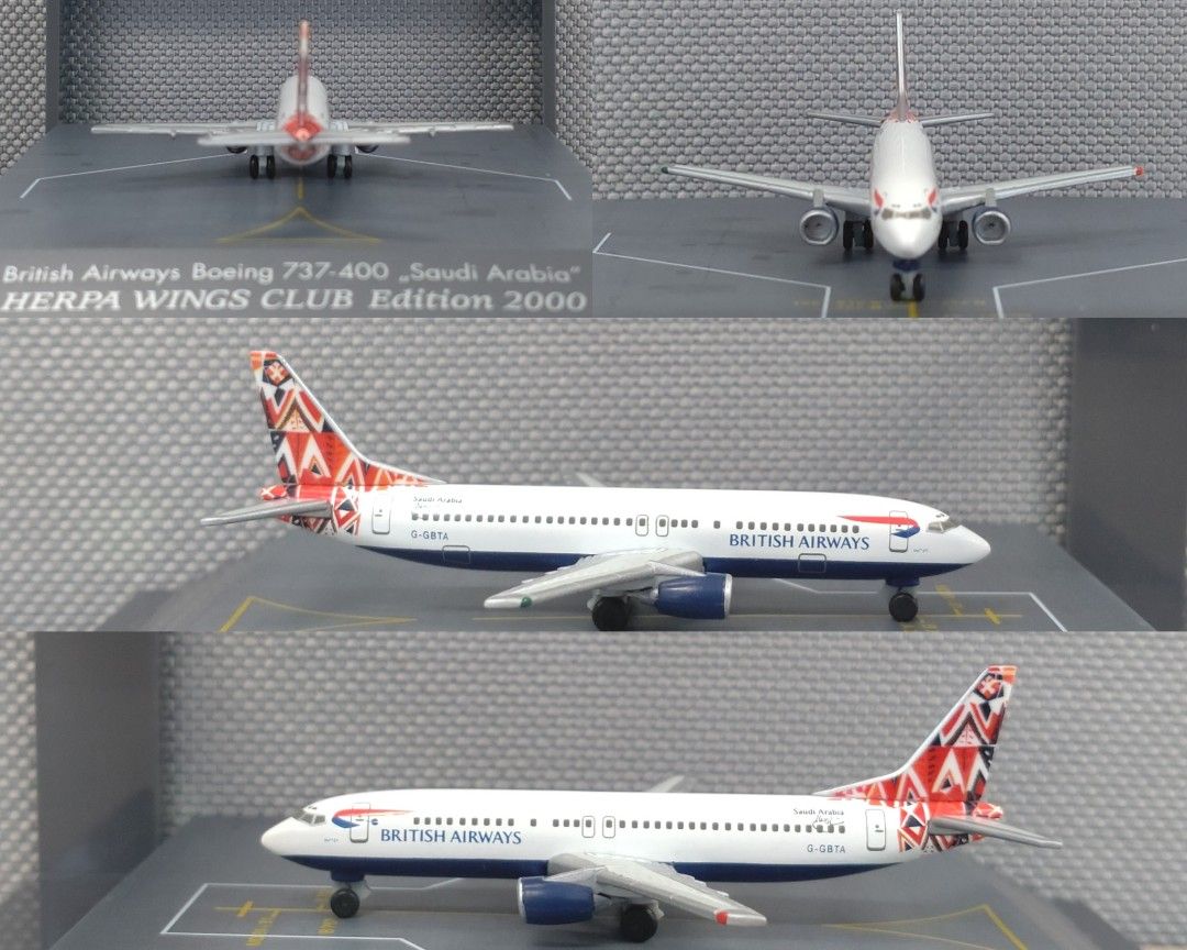 Avion Herpa 1/500 – PLUNA B737-200 – Édition Limitée – Métal