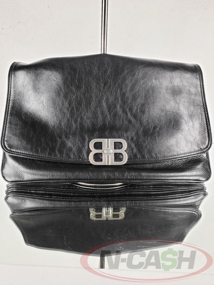 Balenciaga BB Soft Leather Flap Bag Black Large (Category: Luxury Bags & Wallets) located in Makati City. Submitted by luxury_by_ncash_2 (Listing ID 1390664521, Image 1). Description: N-Cash Pawnshop "Instant Cash for Bags, Watches, Cars, and Electronics" https://www.ncash-pawnshop-philippines.com/ Balenciaga BB Soft Leather Flap Bag Black Large 9.8/10 in appearance. Clean interior. Made in Italy Serial Number: 748488.1000.0.643888 Inclusions: Bo