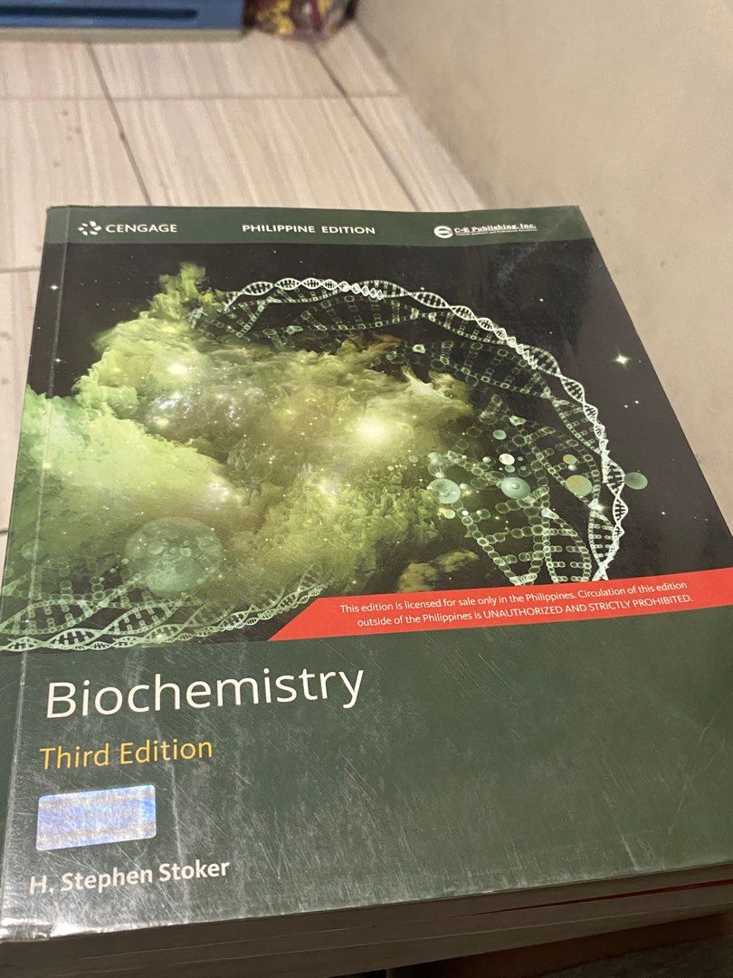 Biochemistry 3rd Edition | By: H. Stephen Stoker (Category: Textbooks) located in Mexico. Submitted by booksellfff (Listing ID 1390629260, Image 1). Description: - with removable plastic covers - without highlights, notes, and signature - no issue - message me for more concerns.