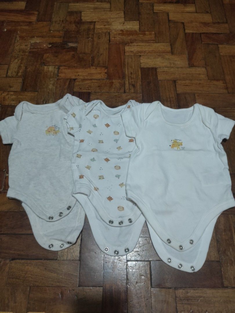 BUNDLE! Mothercare Onesies (Category: Babies & Kids Fashion) located in Manila. Submitted by anneesp (Listing ID 1390753354, Image 1). Description: seldom used rfs: outgrown #mothercare #mothercareonesies #onesies #infantwear #babyfashion.