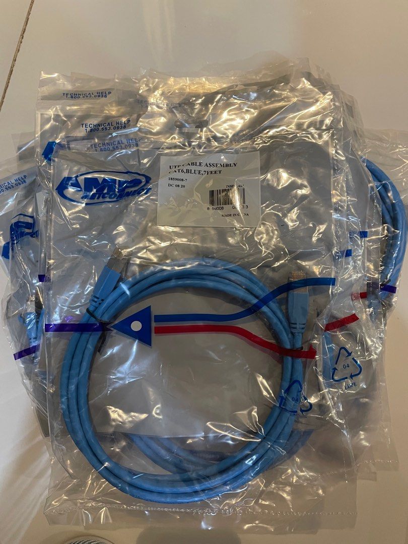 CAT6 UTP Network Cable - 7 Feet - Blue