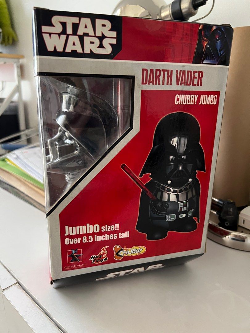 Chubby Jumbo Darth Vader (Category: Figurines & Statues) located in Makati City. Submitted by sunfish7 (Listing ID 1390676693, Image 2). Description: Chubby Jumbo Darth Vader Collectible toy. Never taken out of the box. In storage for a while. Rfs: relinquishing collection Strictly for pick up only in Salcedo Village makati. Booking and payment of rider c/o buyer..