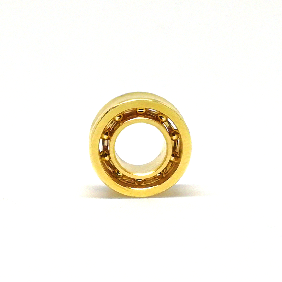 Gold Concave Yoyo Bearing (Unresponsive) (Category: Action & Battle Toys) located in Carmona. Submitted by spinnerplus (Listing ID 1390733615, Image 3). Description: Experience the play of gold yoyo bearing. Perfectly fits to any size C or large size bearing yoyos. > 1x Shiny Gold Concave Yoyo Bearing > Concave Bearing - keeps the string in the middle so the yoyo can do much longer combos. > Size C - Dimension: 0.250 x 0.500 x 0.188 inches / 6.35