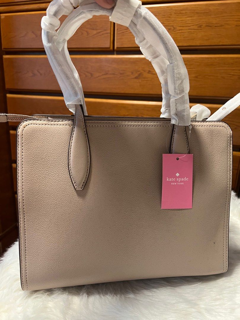Kate Spade: Margaux Medium Satchel (Category: Luxury Bags & Wallets) located in Manila. Submitted by joycevchua (Listing ID 1390693999, Image 2). Description: Authentic Kate Spade Medium Margaux Satchel in pebbled leather Condition: 10/10 Color: Beige .