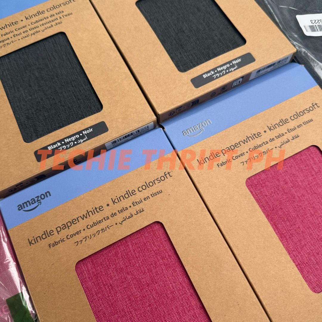 Kindle Paperwhite 12th Gen FABRIC COVER (Authentic Amazon Covers) (Category: Cases & Sleeves) located in Quezon City. Submitted by jerreyess (Listing ID 1390765196, Image 3). Description: Kindle Paperwhite 12th Gen FABRIC COVER (Authentic Amazon Covers) ✨LIKE NEW 💯AUTHENTIC (Official Amazon Covers) up to 50% off than the SRP NOTE: From Amazon warehouse. May not have the original box or box may be damaged. Kindle Paperwhite 12th Gen (Paperwhite 6