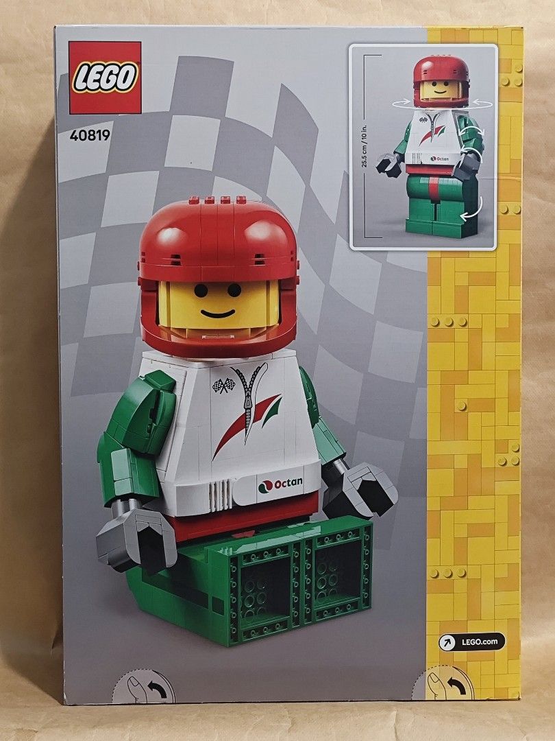 LEGO 40819 Scaled-Up Racing Driver Minifigure (Category: Lego & Building Sets) located in Bulacan. Submitted by _zimo (Listing ID 1390688559, Image 2). Description: Brand new and sealed. Minor crease in the box. Payment: Gcash / BPI / Cash (meetup) Delivery: Lbc, Lalamove, JNT, Meetup (SM Marilao / Ayala Malls 30th) Location: Marilao, Bulacan.