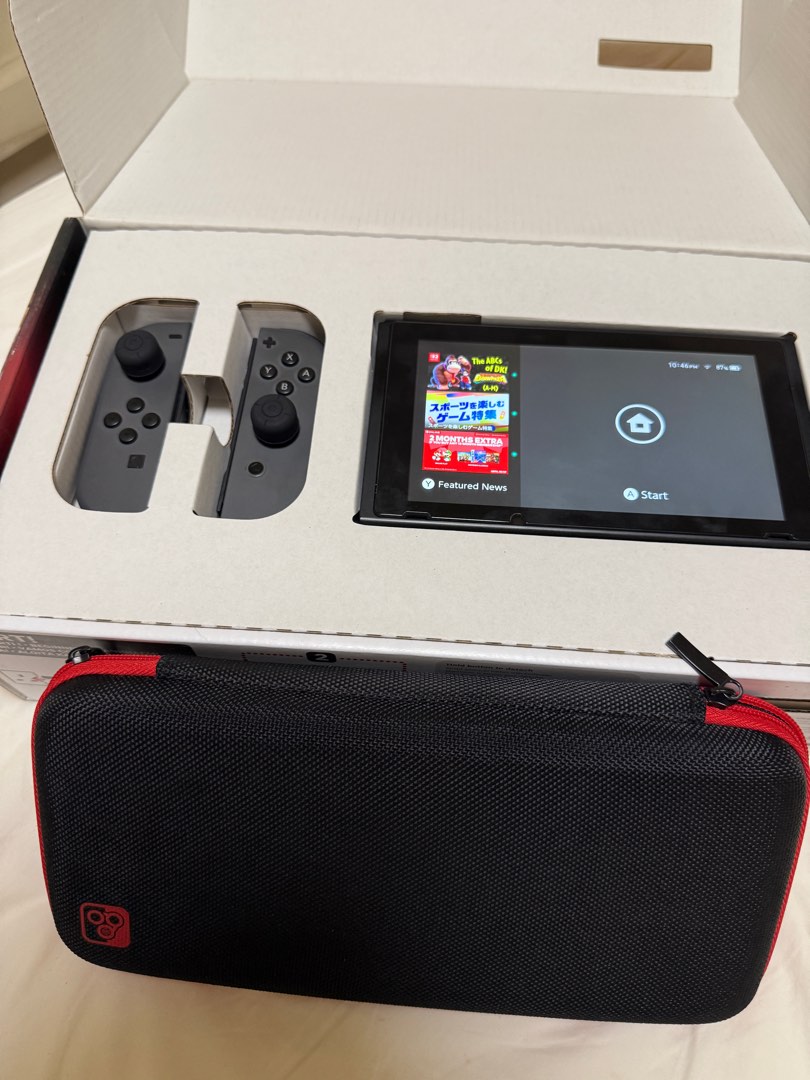(Moddable) Nintendo Switch Console with Games and Case, Video Gaming ...