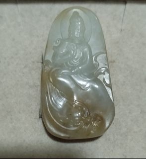 和田觀音菩薩吊飾.贈繩子(MW.8)64211550408067110