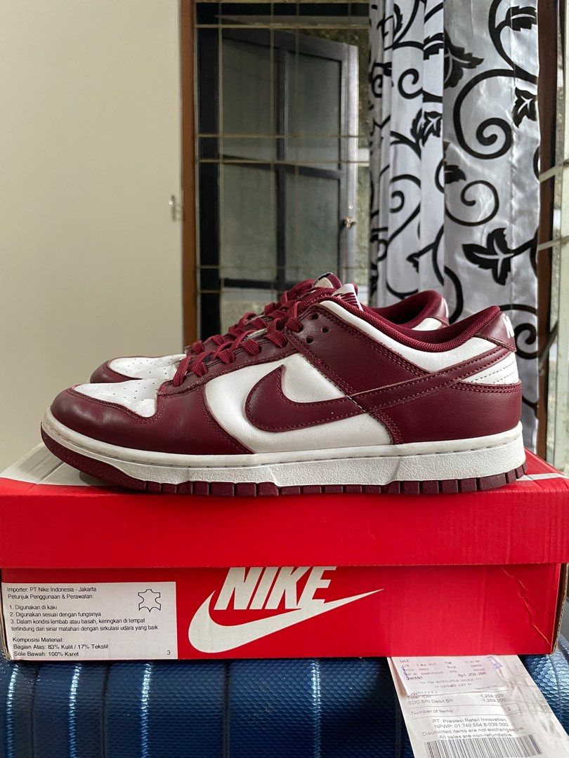 Sepatu Nike Dunk Red Retro Sneakers Nike Dunk Low Retro Team Red
