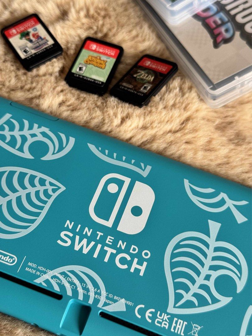 Nintendo Switch Lite – Animal Crossing Edition (Turquoise) (Category: Nintendo) located in Cavite. Submitted by kumbin (Listing ID 1390695002, Image 2). Description: 🎮 Nintendo Switch Lite – Animal Crossing Edition (Turquoise) Purchased Dec 2023 in Singapore, excellent condition, almost never used ✨ Includes 3 popular games: • Zelda: Tears of the Kingdom • Animal Crossing: New Horizons • Super Mario Bros. Wonder ✅ All working perfectly ✅ With ca