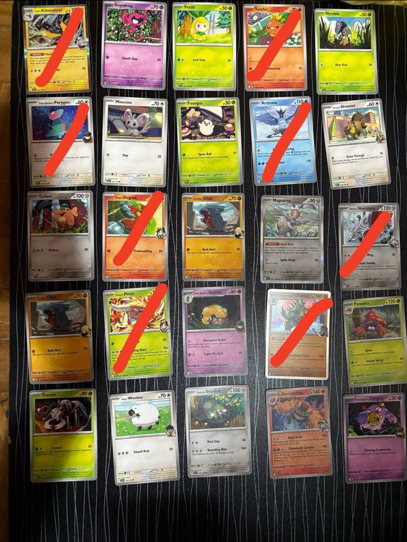 Pokemon Cards (₱5 per card) (Category: Raw Singles) located in Cebu City. Submitted by darkrai_llama491 (Listing ID 1374105642, Image 1). Description: Pokemon Cards - Duplicates from Prismatic Evolutions, Journey Together, and Destined Rivals - PM for more details.