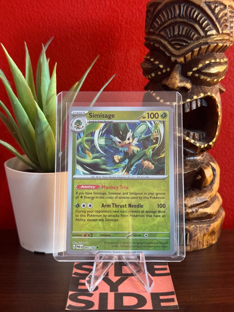 Pokemon TCG Card - Simisage (Paradox Rift, #005/182, Reverse Holo ...