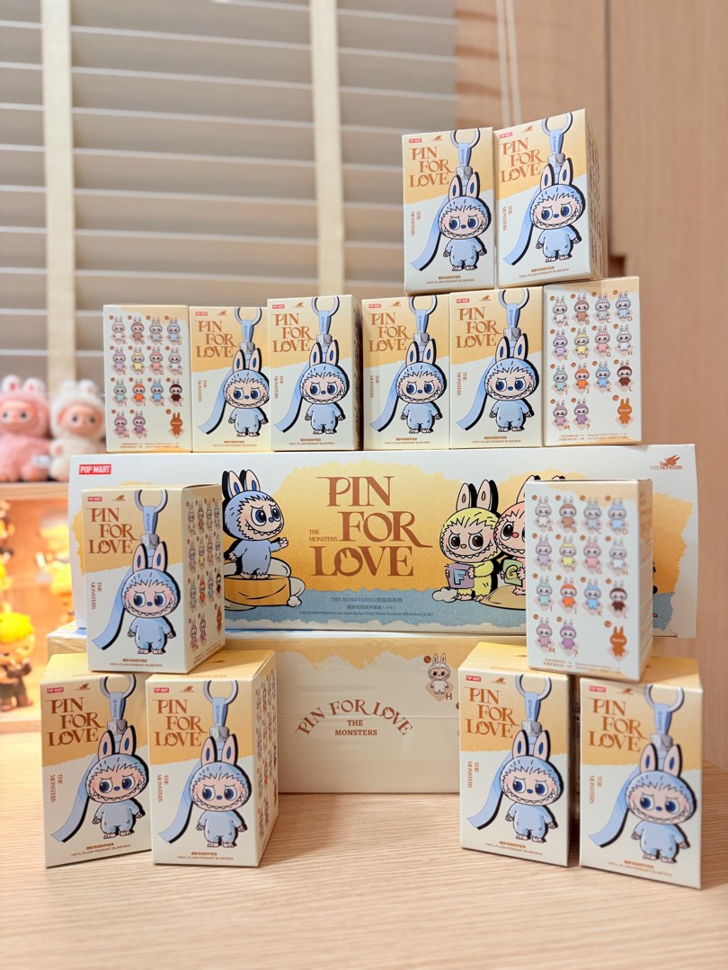 正規品】未開封ラブブ PIN FOR LOVE [A-M]4個セット ♥POPMART LABUBU PIN