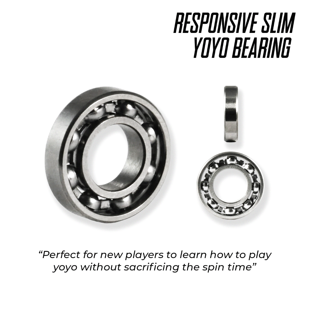 Responsive Slim Yoyo Bearing (Category: Action & Battle Toys) located in Carmona. Submitted by spinnerplus (Listing ID 1390734469, Image 2). Description: Responsive Slim Yoyo Bearing is the starting bearing type for new yoyo players. The responsiveness will help the player return the yoyo back to hand. Perfectly fits to any size C or large size bearing yoyos. > 1x Responsive Slim Yoyo Bearing > Designed for new yoyo players > Slim Size C - Dimens