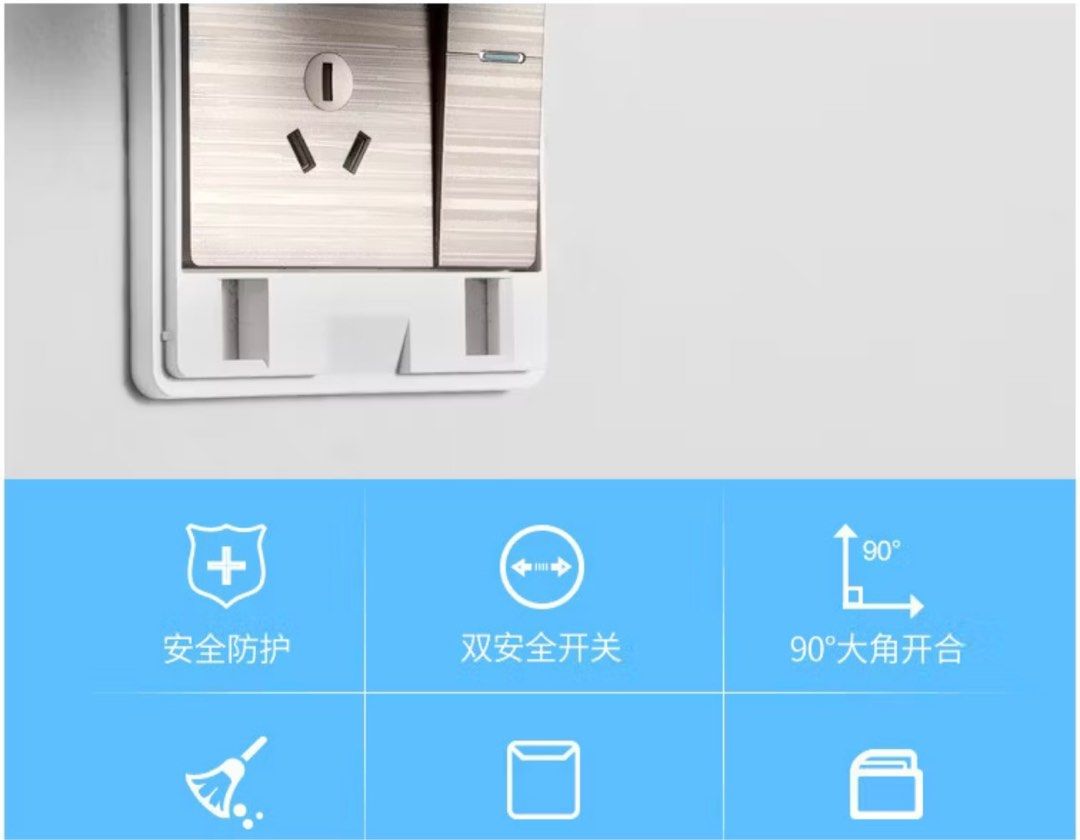 Socket cover (Category: Electrical, Adaptors & Sockets) located in Singapore. Submitted by rainbow9luck (Listing ID 1390657400, Image 3). Description: Dimension in the photo . .