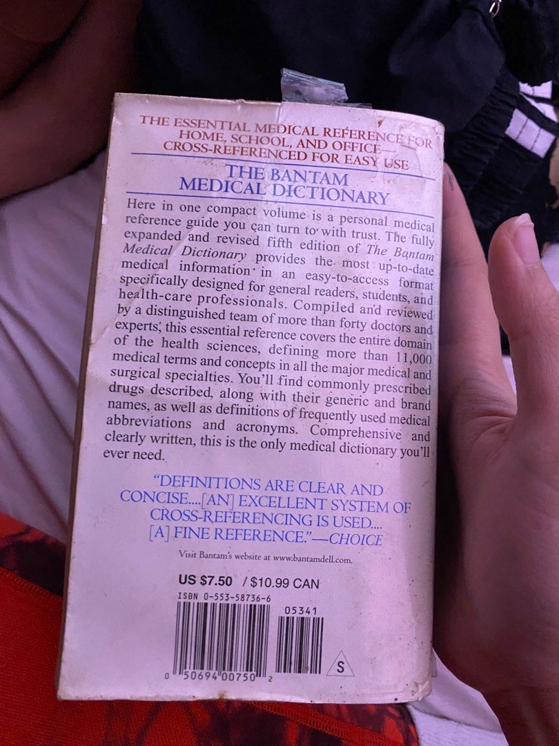 The bantam medical dictionary (Category: Textbooks) located in Baguio. Submitted by suffering (Listing ID 1390762089, Image 2). Description: Baguio city location.