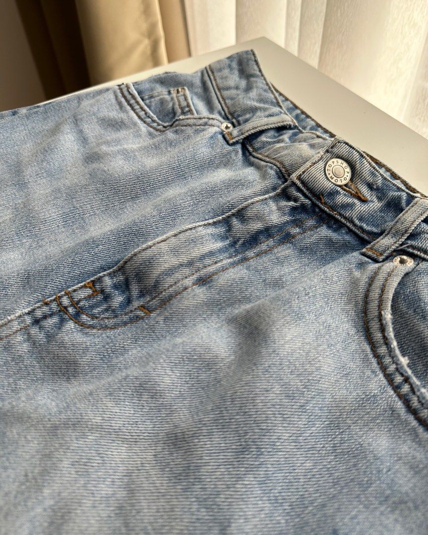 topshop denim skirt (Category: Skirts) located in Las Pinas. Submitted by shopskittle_ (Listing ID 1390638483, Image 3). Description: kindly read item description W26 L15 fave! so cute w any fit, v trendy rn last price posted. lowballers will not be entertained.