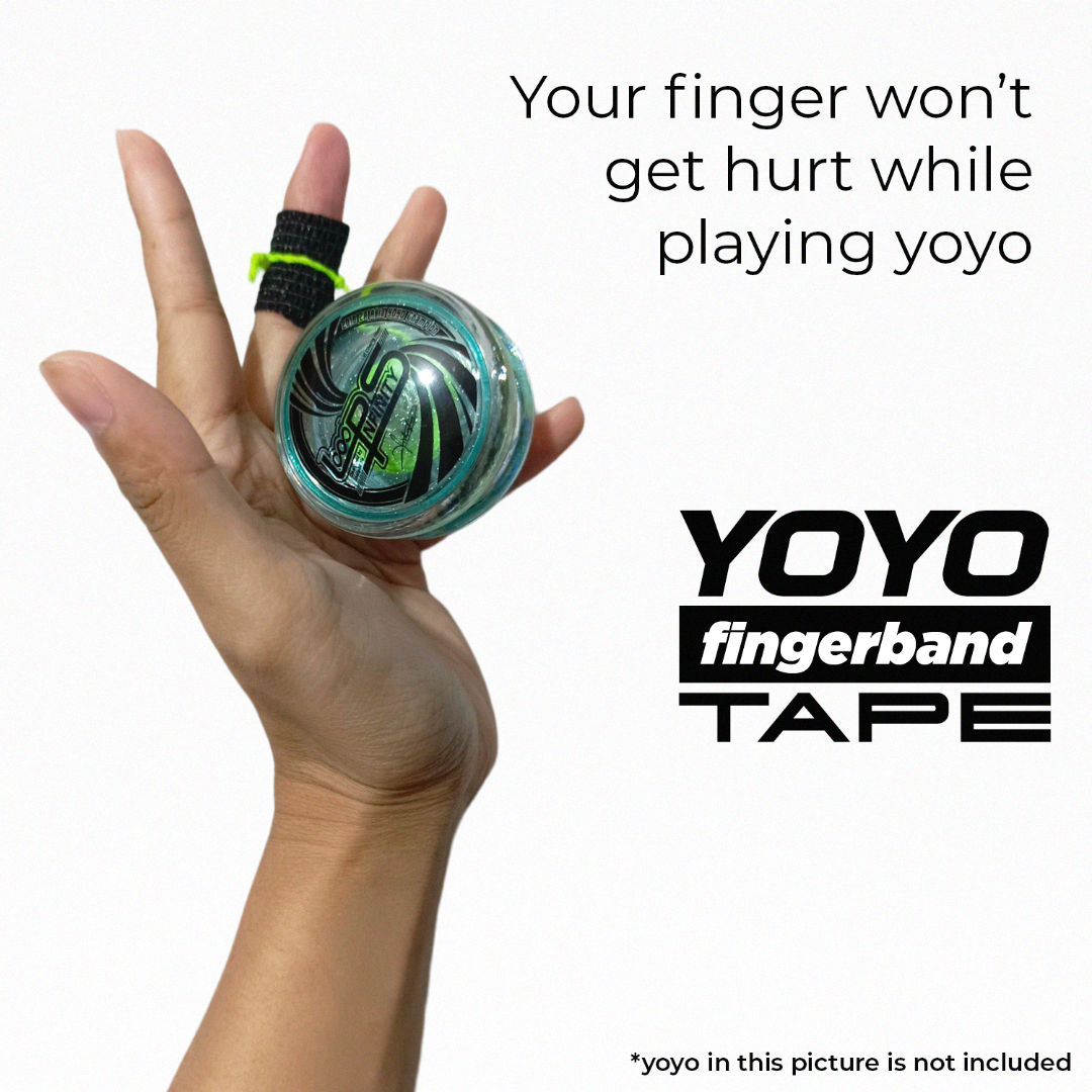 YOYO Fingerband Tape (Category: Educational & Learning Toys) located in Carmona. Submitted by spinnerplus (Listing ID 1390733282, Image 3). Description: Learning how to play yoyo should not be painful and your finger doesn't need to get hurt. Introducing the YOYO Fingerband Tape that will aid you to your yoyoing experience. Your finger will no longer get hurt while enjoying and having fun with yoyo. YOYO Fingerband Tape is also self-adherent and 