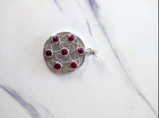 925純銀 + 紅寶石/晶石吊咀64210709240067110