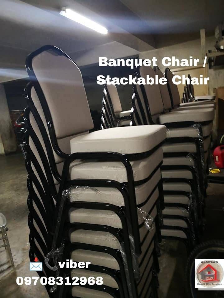 banquet chair (Category: Chairs) located in Quezon City. Submitted by asanzasmik45405 (Listing ID 1390833536, Image 1). Description: A banquet chair is a four-legged, typically lightweight and stackable chair designed for comfortable temporary seating at large events like weddings, conferences, and formal functions in hotels, convention halls, and restaurants. Often lacking armrests for easier storage, they are constructed from durable materials 