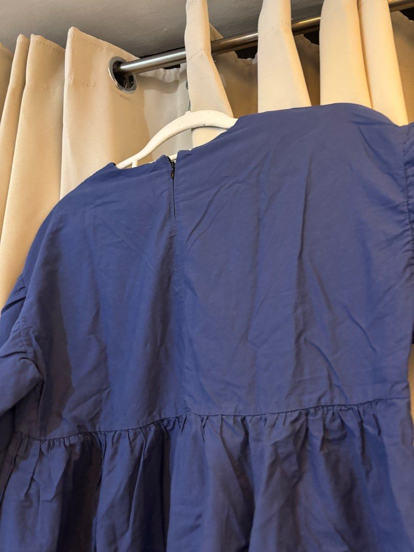 blue baby doll dress (Category: Dresses) located in San Juan City. Submitted by mrbbs (Listing ID 1390941768, Image 3). Description: No issues, never been worn. measurements Shoulder width 20” Bust 19” Length 30.5”.