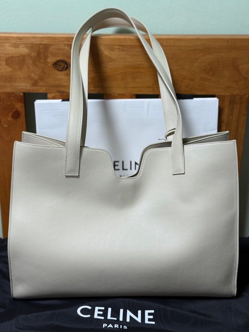 Celine Cabas 16 (Category: Luxury Bags & Wallets) located in Las Pinas. Submitted by norlsss (Listing ID 1390923054, Image 3). Description: Celine Cabas 16 in Smooth Calfskin Color: Limestone.
