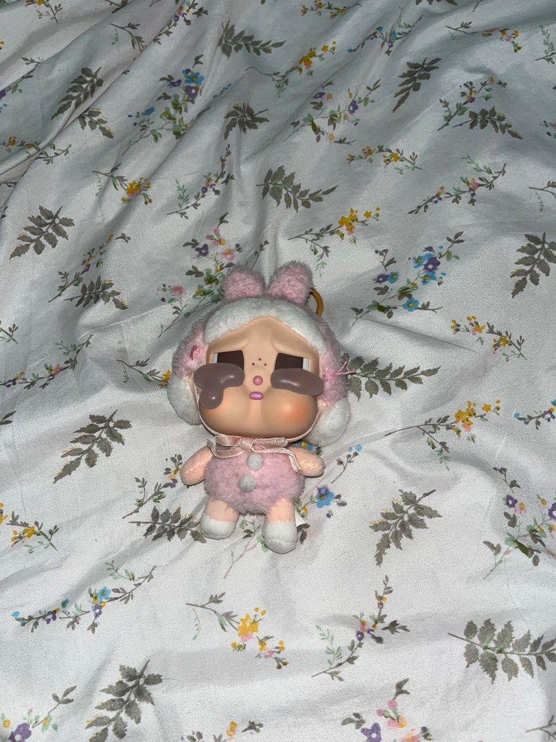 Crybaby Crying Again in Pink Bunny (Category: Designer & Blind Box Toys) located in Manila. Submitted by kayle2799 (Listing ID 1390856895, Image 1). Description: No box included. Used once only. RFS: Quitting Sale.