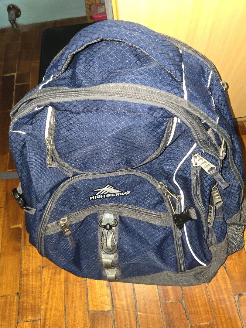 High Sierra backpacks (Category: Backpacks) located in Quezon City. Submitted by rabbittt75 (Listing ID 1390925266, Image 2). Description: used for a year at school.