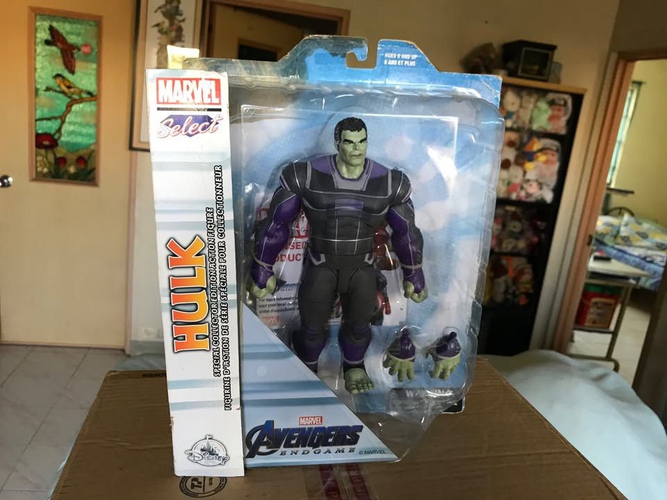 HULK - END GAME - MARVEL SELECT (Category: Figurines & Statues) located in Navotas City. Submitted by miguelboogle (Listing ID 1390875759, Image 2). Description: RFS: FOR MY MEDICAL TREATMENT MS _ HULK _ END GAME 💯 AUTHENTIC box CONDITION: 6 / 10 NEGOTIABLE Meet up @ Malabon / Navotas Or delivery of ur choice @ ur own expense.