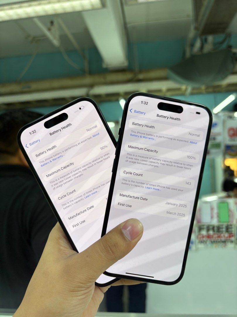 iPhone 15 128GB Factory Unlock No Issue Secondhand (Category: iPhone 15 Series) located in Pasig City. Submitted by FarAndRayShop (Listing ID 1390854759, Image 2). Description: OPEN FOR SWAP/SELLING/BUYING (RFS: Buy and Sell) Price: 29,999 iPhone 15 128GB •Factory Unlock •NO HIDDEN ISSUES •TEST TO SAWA •Authentic Phone Physical store in Greenhills Shopping Center XE-12 Stall Number Look For Rayray Or Anika NO CASH INSTALLMENT We are open also for