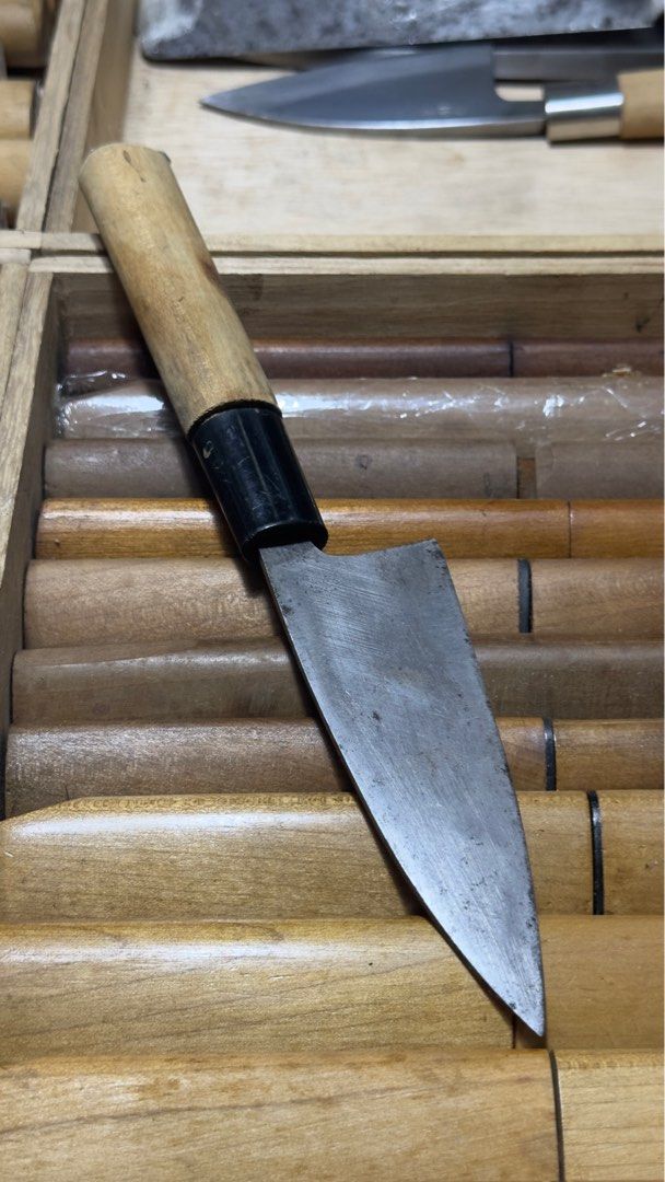 KoDeba Japan Knife (Category: Knives & Chopping Boards) located in Davao. Submitted by furendorithrifter (Listing ID 1390956699, Image 2). Description: 105mm blade 2mm spine.