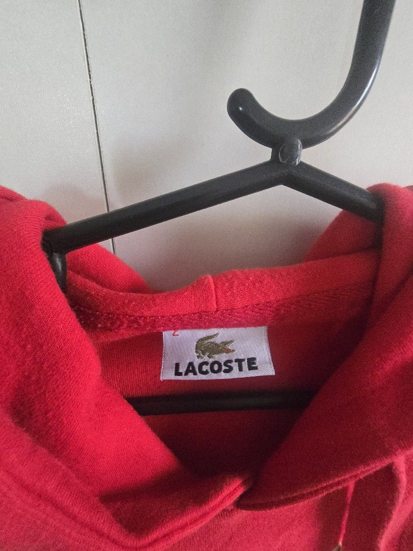 Lacoste hoodie (Category: Coats, Jackets and Outerwear) located in Davao. Submitted by declutter2161 (Listing ID 1390930816, Image 3). Description: lacoste jacket manage expectations since its 2nd hand size small price plus shipping cost 😉.
